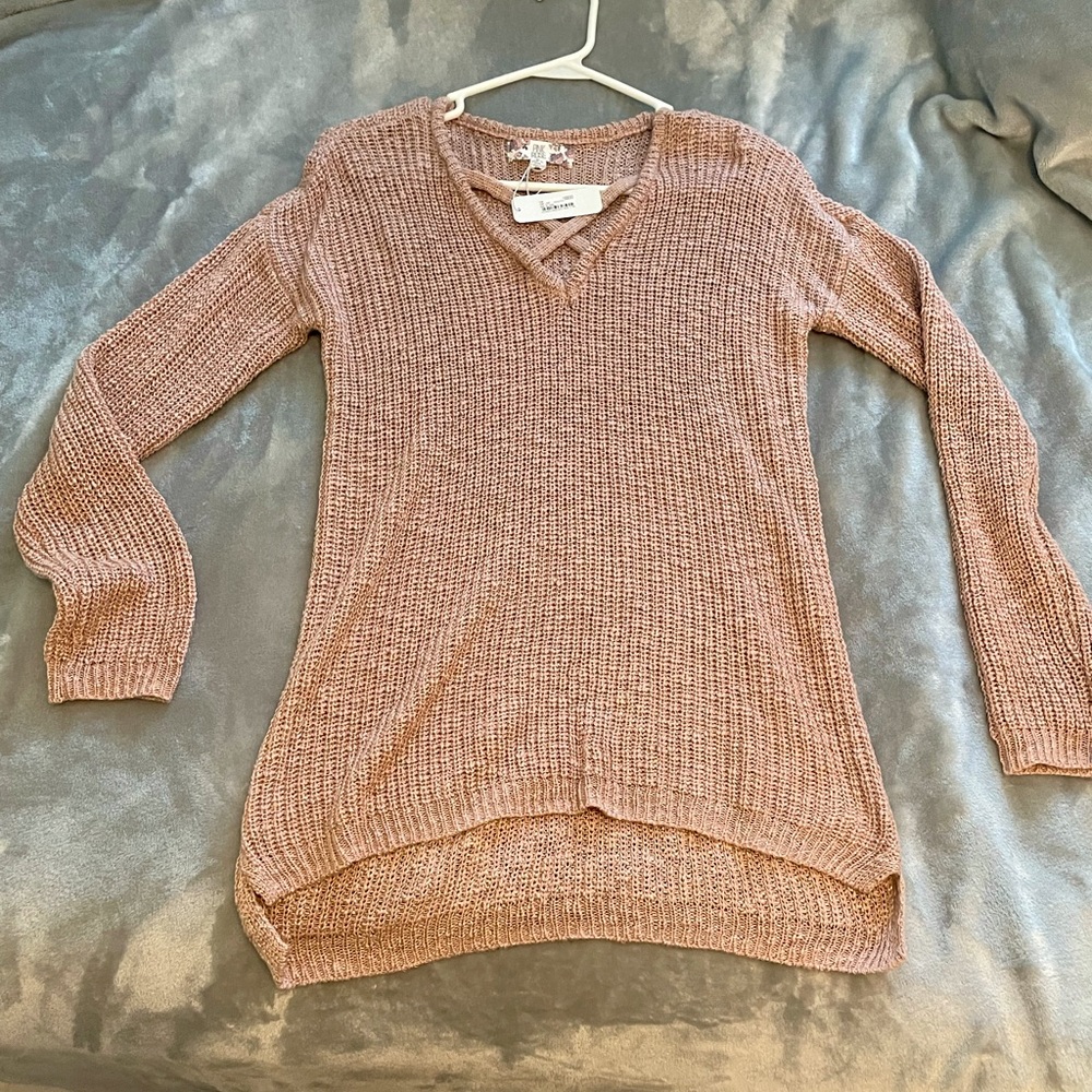 NWT Pink Rose light pink sweater